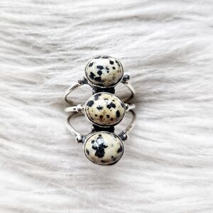 Dalmation Jasper Ring